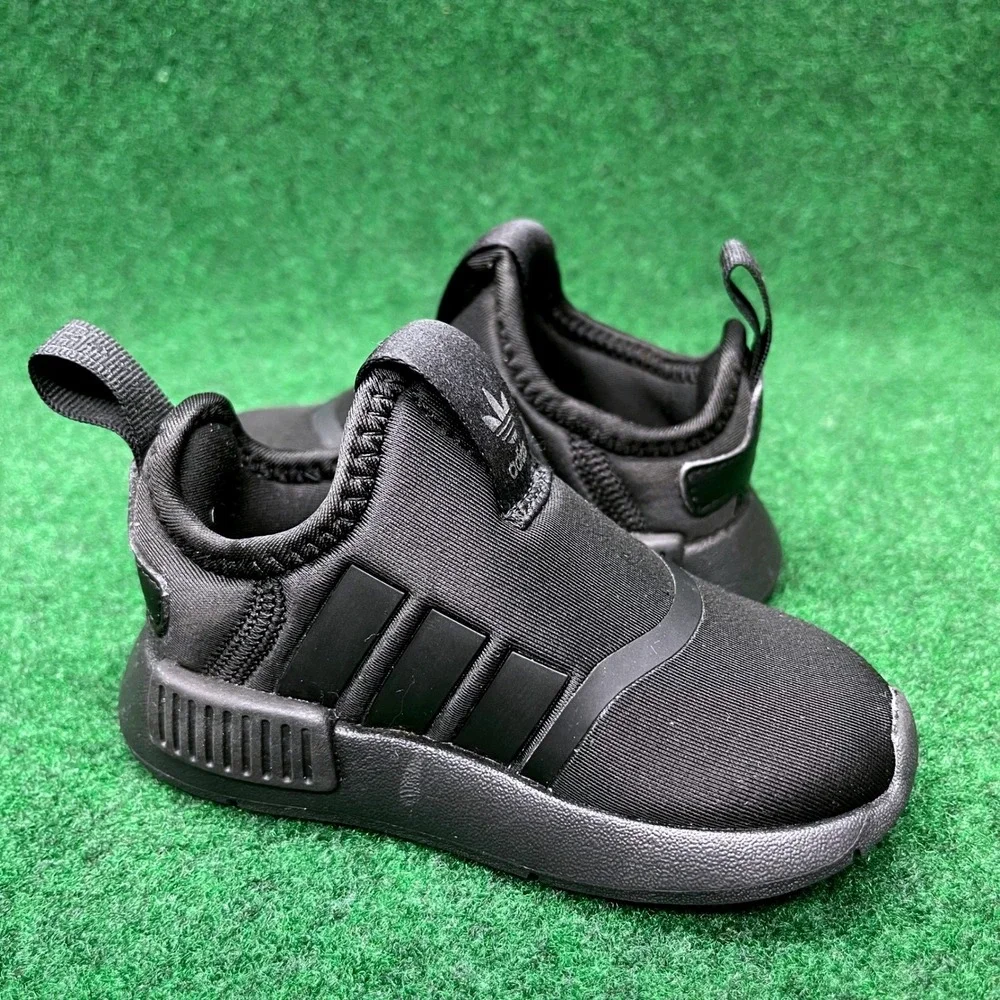 Adidas NMD 360 I Triple Black Slip On Sneakers Toddler Size 5K GX3314